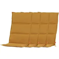 BURI 4er-Set Sesselauflage Centauri Ocker 120x48x3cm Sitzkissen Stuhlkissen Kissen