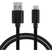 Cellonic 2x USB Kabel kompatibel mit GoPro Hero 5, 6, 7, 8, 9, 10, 11, Max, Max 360, Fusion Kamera Ladekabel USB C Type C auf USB A 2.0 Datenkabel 3A 1,0m schwarz PVC