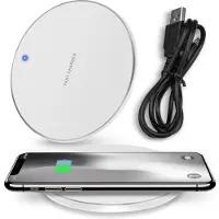 Naukita Für Qi Induktions Ladestation 15W für Samsung Galaxy S25 S24 S23 S22 Laden