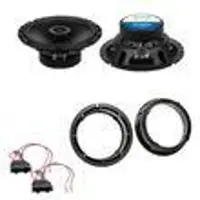 Crunch GTS-62 3 Ohm Lautsprecher Einbauset hinten passend für Passat B6 B7 3C CC