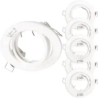 Mextronic 6x Einbaurahmen GU10 SET 3753 white 68mm inkl GU10 Fassung
