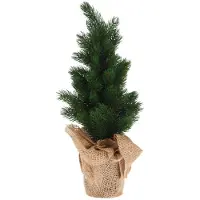 Homestyling Weihnachtsdekoration Baum im Jutesack 45 cm
