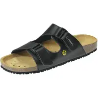 ABEBA ESD-Sandale Nature 4080/4085, Größe 37, schwarz 4085-37 (Sandale Clog)