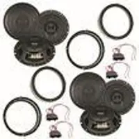 Crunch DSX62 16,5 cm Lautsprecher vorne und hinten Einbauset für Polo 9N Polo 9N3
