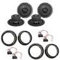 ESX HORIZON HZ-62 Koaxial Lautsprecher Einbauset für Golf 4 Bora vorne hinten