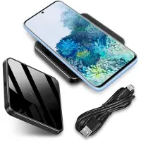 NAmobile Induktive 15W Ladegerät für Samsung Galaxy S25 S24 Plus Ultra Edge Ladestation