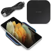 NAUC Wireless Qi Ladestation Samsung Galaxy S21 Ultra 5G Charger Induktives Ladegerät