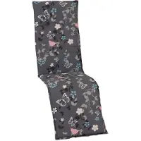 NYVI Auflage Barcelona für Relaxliegen / Relaxstühle 171x50 cm Vintage Flower - Liegenauflage mit Komfortschaumkern und Bezug - Sitzpolster für Gartenliegen & Relaxsessel