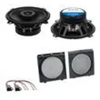 Crunch GTS52 Lautsprecher 13 cm Koaxial 3 Ohm Einbauset für Golf 2 Türen vorne