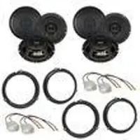 Crunch DSX62 Koaxial 2-Wege Lautsprecher Einbauset für Ford C-Max DXA