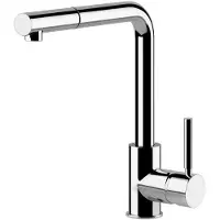 Gessi Neutron 17169 Einhebelmischer mit Schwenkarm Auszugsbrause mit 1 Strahlfunktion