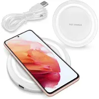 NAmobile Induktive Ladestation für Samsung Galaxy S25 S24 Wireless Charger Ladegerät 15W