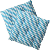 NYVI Stuhlkissen 38x38 cm ComfySeat - Sitzkissen mit 6 cm Comfort Sitzpolster - Indoor & Outdoor, Farbe:Bayrische Raute, Set:2er Set