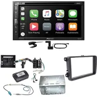 Pioneer AVH-Z5200DAB Android Auto Carplay Einbauset für Tiguan Amarok Caddy Jetta