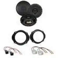 Crunch DSX62 Koaxial Lautsprecher Einbauset für Ford Fiesta MK6 Facelift vorne