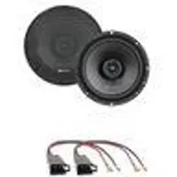 MB Quart QX165 2-Wege Koaxial 3 Ohm Lautsprecher Einbauset passend für T4 vorne