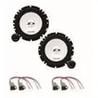 Alpine SXE-1750S 2 Wege 16,5 cm vorne Einbauset für Golf 3 Vento Passat 35i