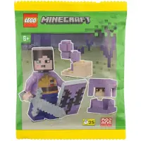 LEGO Minecraft Paperbag – End-Krieger mit Shulker & Chorus-Pflanze | Mini-Bauset für Fans & Sammler NEU! Menge 1x