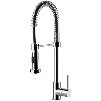 Gessi 50209, Herunterziehen, Schwarz, Chrom, Metall, Hebelgriffe, Einzelbild, 3/8"