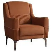 Villa Möbel Sessel Cusco Farbe: Terracotta Ideal für Wohnzimmer, Lounge oder stilvolle Wartebereiche