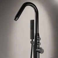 NEXTREND - GmbH Standarmatur freistehende Wannenarmatur NT7752 - Farbe wählbar, Farbe:Schwarz