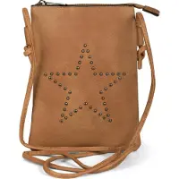 StyleBREAKER Mini Bag Umhängetasche mit Nieten in Stern Form, Schultertasche, Handtasche, Tasche, Damen 02012235