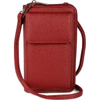 StyleBREAKER Damen Mini Bag Geldbörse mit RFID Schutz und Handyfach | Crossbody Umhängetasche mit Schultergurt | Portemonnaie und Handytasche in einem | 19 x 11 x 5,5 cm