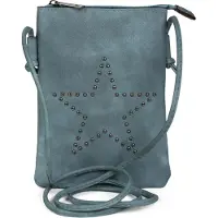 StyleBREAKER Mini Bag Umhängetasche mit Nieten in Stern Form, Schultertasche, Handtasche, Tasche, Damen 02012235