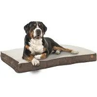 Ib style Hundebett Hundekorb Hundekissen 120 x 78 cm Waschbar & Rutschfest Happy Dreams XL Braun