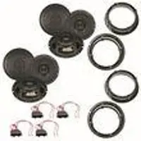 Crunch DSX62 16,5 cm 2 Wege vorne hinten Einbauset für Passat 3B 3BG Beetle