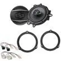Pioneer TS-A1670F Lautsprecher Einbauset für Ford Fiesta MK6 Facelift hinten