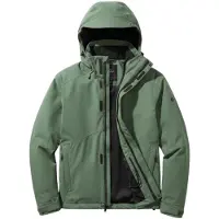 MAUL Kastelruth MTX 20.0 Megatex Herren Outdoor Jacke mit Kapuze grün 54