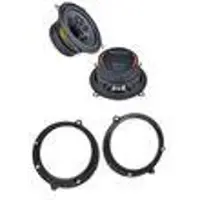 Ground Zero GZIF 5.2 Koaxial 13 cm Lautsprecher Einbauset für Audi A4 B5 vorne