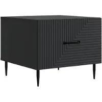 vidaXL Couchtisch mit Schubladen Schwarz 49 x 50 x 40 cm Holzwerkstoff