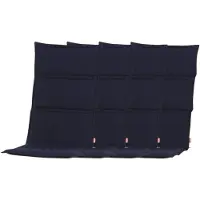 BURI 4er-Set Sesselauflage Centauri dunkelblau 120x48x3cm Sitzkissen Stuhlkissen