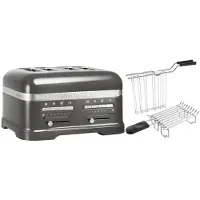 KitchenAid Set 1, 4-Scheiben Toaster Artisan 5KMT4205 Medallion Silber
