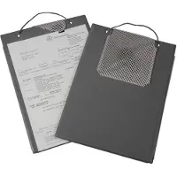 Eichner Auftragstasche Edge, für DIN A4 Dokumente, Schlüsselfach, B 230 x T 5 x H 330 mm, 10 Stück, grau