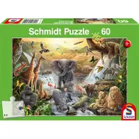 Schmidt Spiele Puzzle 60 Teile Teile iere in Afrika