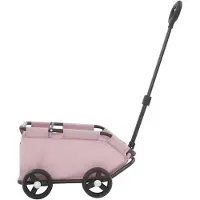 StarTech.com Haustierwagen - Klappbarer Hundebuggy - Rahmen aus Kohlenstoffstahl - Oxford-Gewebe - 4 Räder - bis 7,5 kg - Rosa