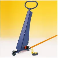 Moravia Bodenmarkiergerät, Set mit 2 Kleberollen, Markierfarbe grün, Schneidmesser und Schlagschnur, 50 mm Markierwagen, Wegemarkierungen, Markierungsgerät