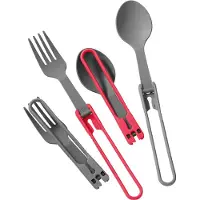 MSR Folding Utensils 4-Pack red / gray