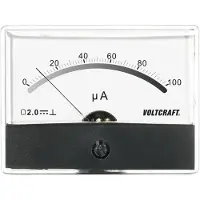 Voltcraft AM-86X65/100µA AM-86X65/100µA Einbau-Messgerät AM-86X65/100µA/DC Drehspule