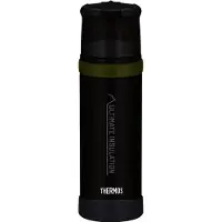 Thermos Mountain Isolierflasche Kohleschwarz Matt 0,5 L