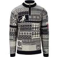 Dale of Norway History Sweater navy offwhite raspberry (C) L