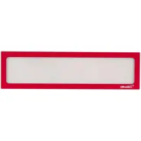 Ultradex Infotasche, magnetisch, für Überschriften, B 312 x H 60 mm, A3, rot
