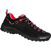Salewa Wanderschuhe Wildfire Leather Gore-Tex Damen Black Fluo Coral-Schuhgröße 38