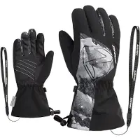 Ziener Laval-z AS AW Glove Junior Unisex black.grey mountain print (12891) 4