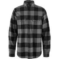 Fjällräven - Övik Heavy Flannel Shirt - Hemd Gr L grau/schwarz