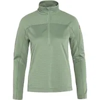 Fjällräven Pullover Abisko Lite Fleece Half Zip Damen Misty Green-L