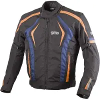 GMS Pace Schwarz Blau Orange Textiljacke Größe 2XL